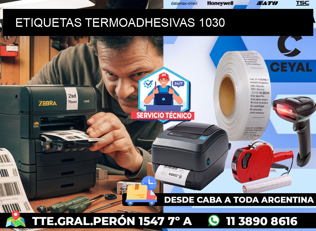 ETIQUETAS TERMOADHESIVAS 1030