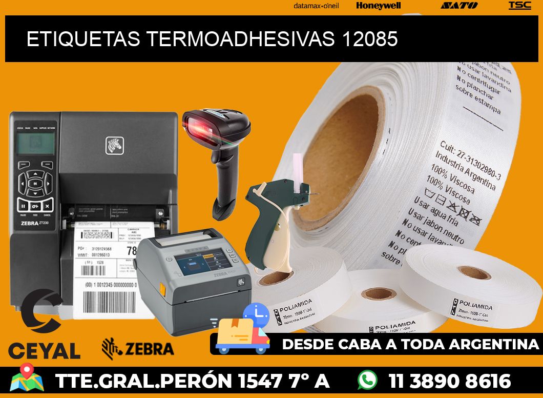 ETIQUETAS TERMOADHESIVAS 12085