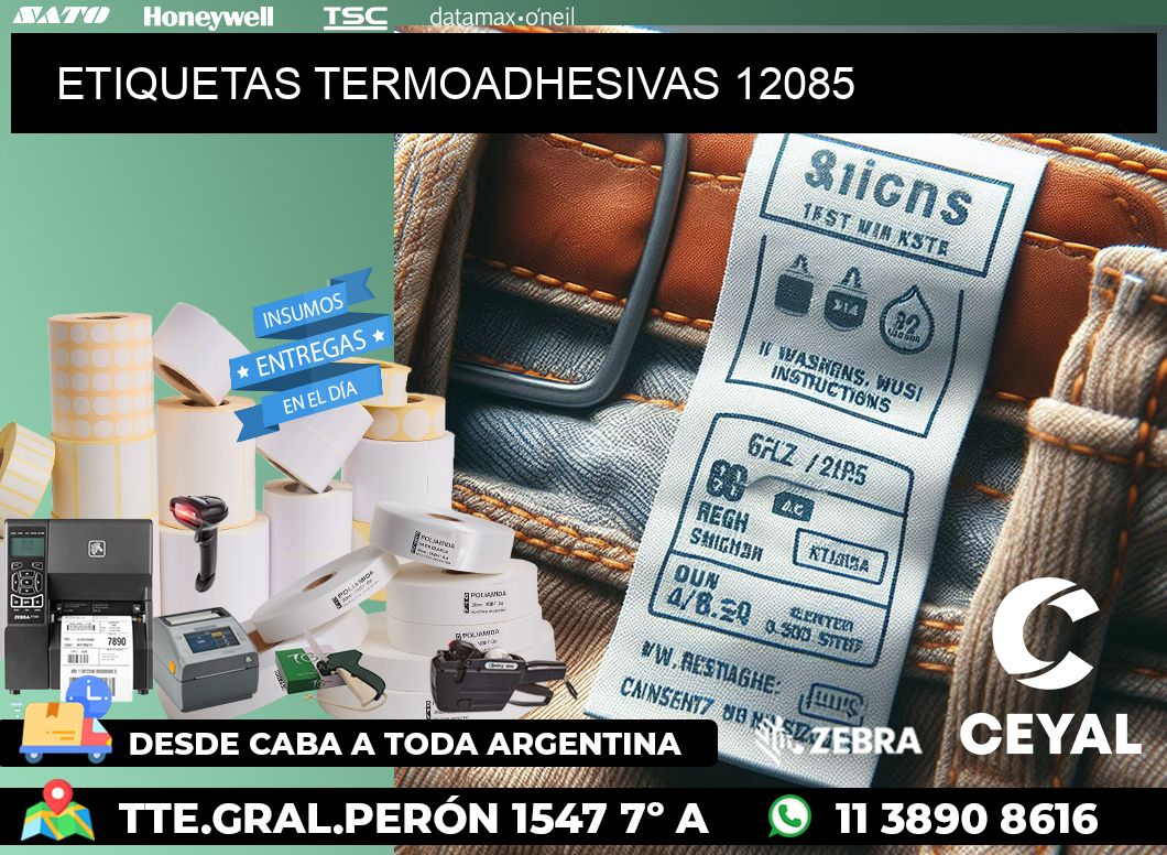 ETIQUETAS TERMOADHESIVAS 12085