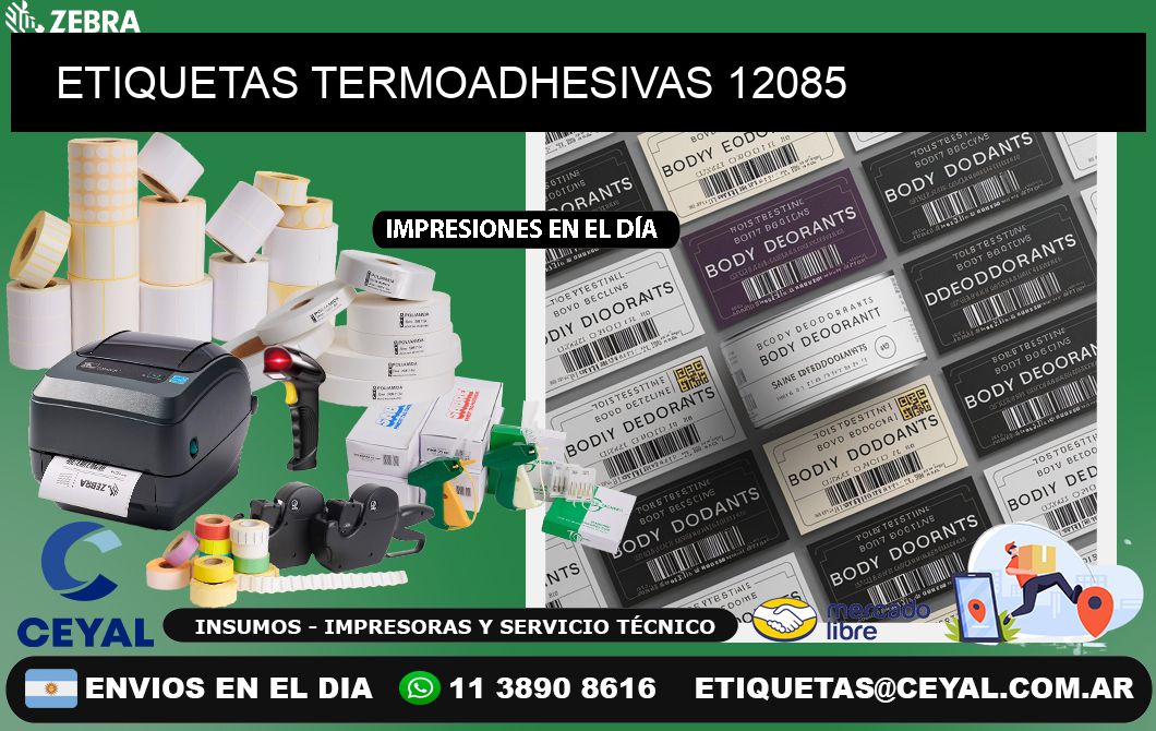 ETIQUETAS TERMOADHESIVAS 12085