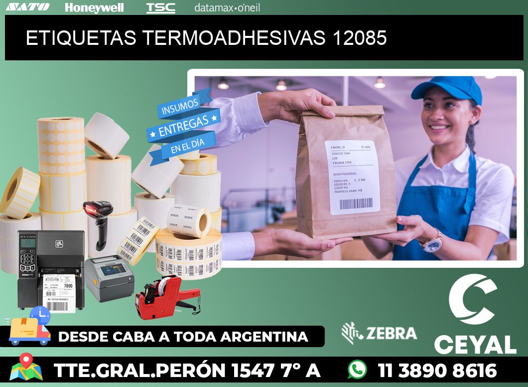 ETIQUETAS TERMOADHESIVAS 12085