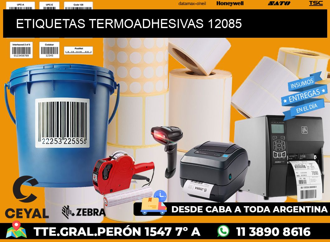 ETIQUETAS TERMOADHESIVAS 12085
