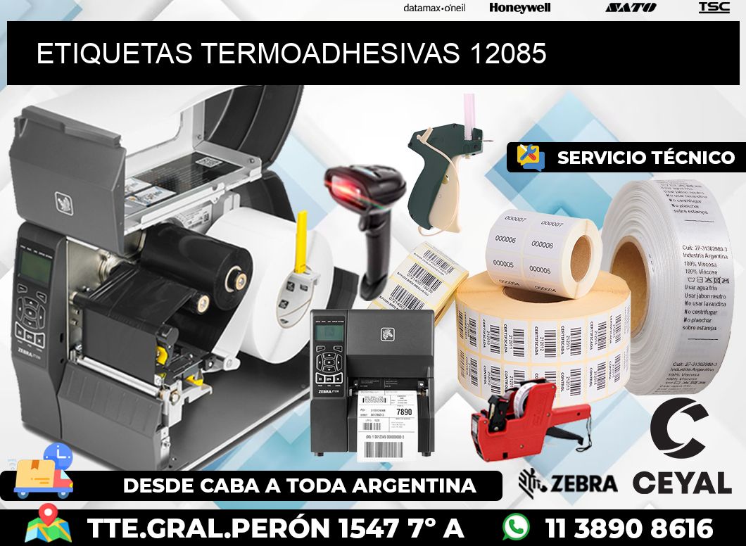ETIQUETAS TERMOADHESIVAS 12085
