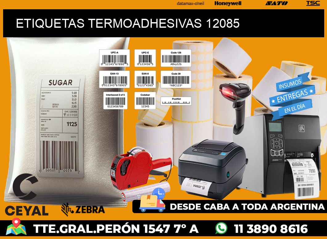 ETIQUETAS TERMOADHESIVAS 12085