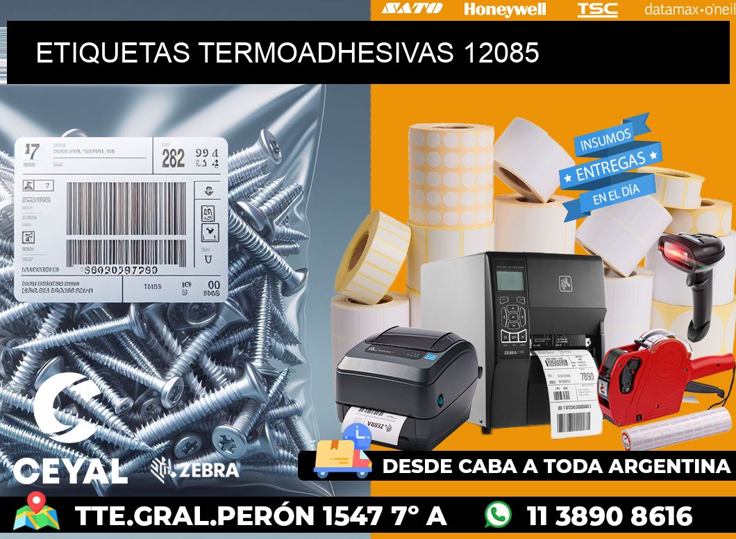 ETIQUETAS TERMOADHESIVAS 12085