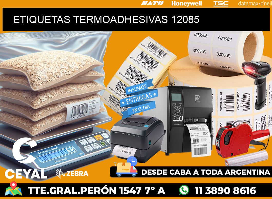 ETIQUETAS TERMOADHESIVAS 12085