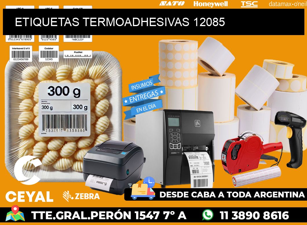 ETIQUETAS TERMOADHESIVAS 12085