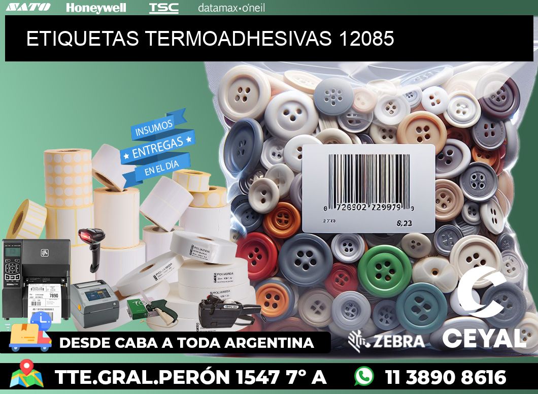 ETIQUETAS TERMOADHESIVAS 12085