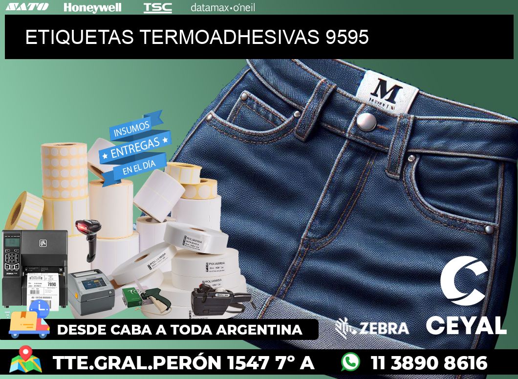 ETIQUETAS TERMOADHESIVAS 9595