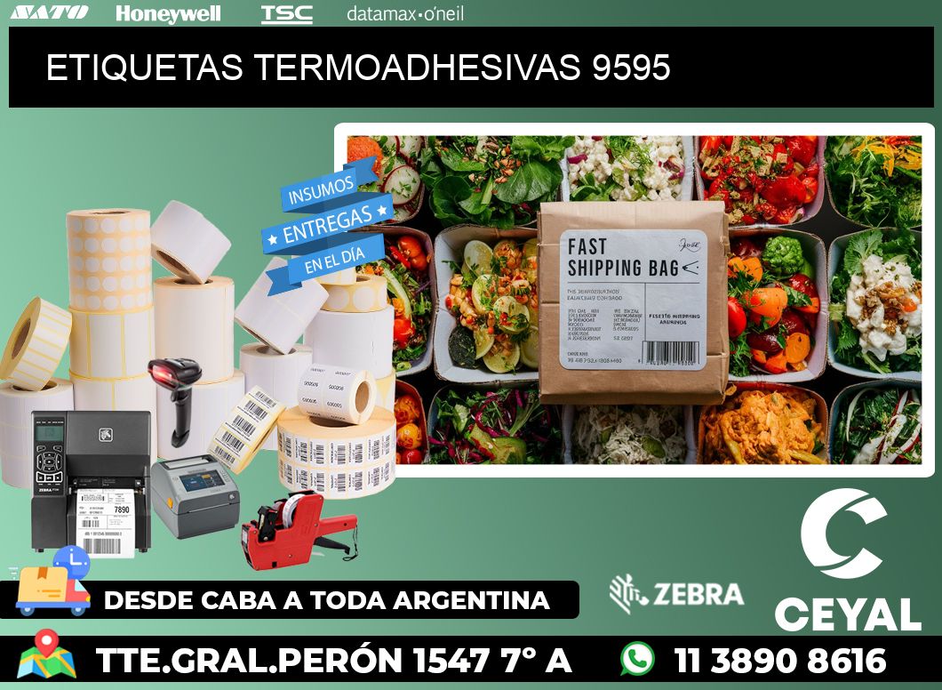 ETIQUETAS TERMOADHESIVAS 9595