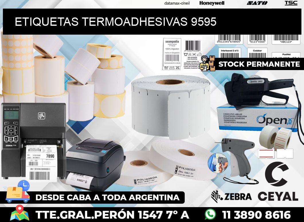 ETIQUETAS TERMOADHESIVAS 9595