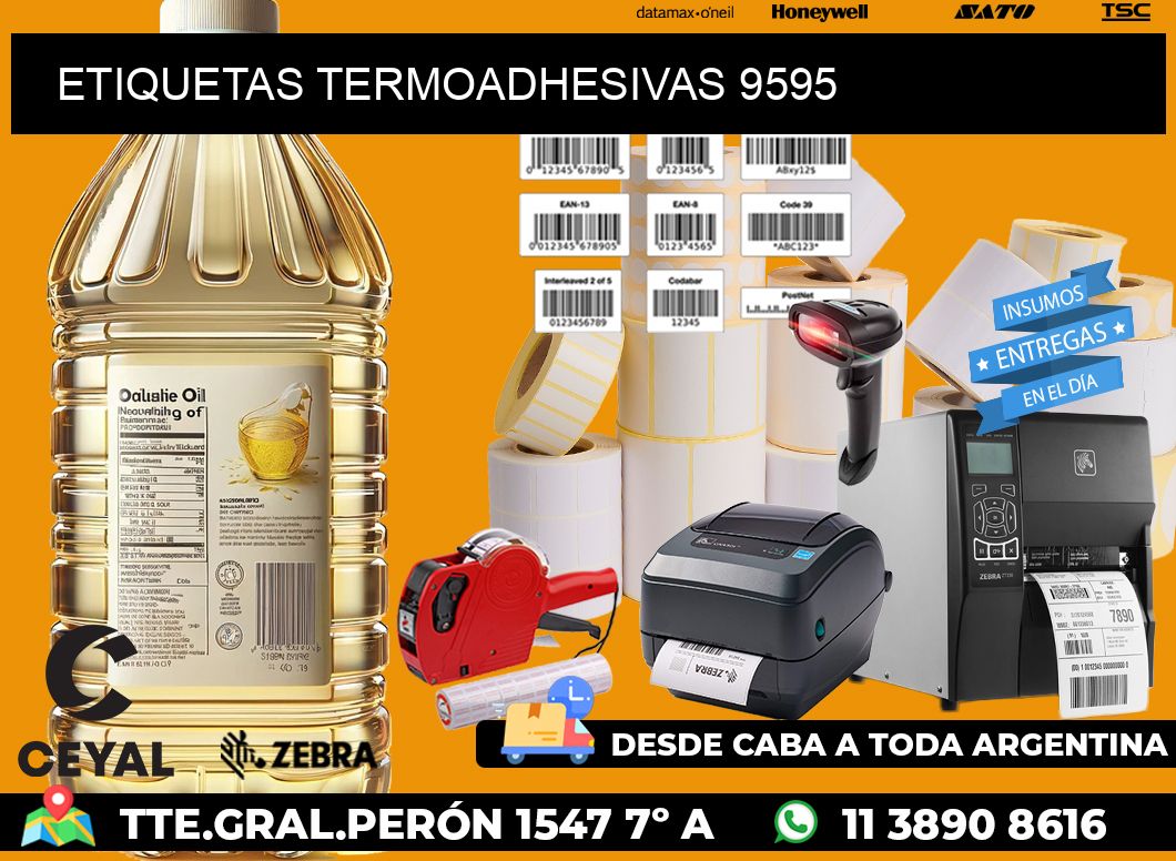ETIQUETAS TERMOADHESIVAS 9595