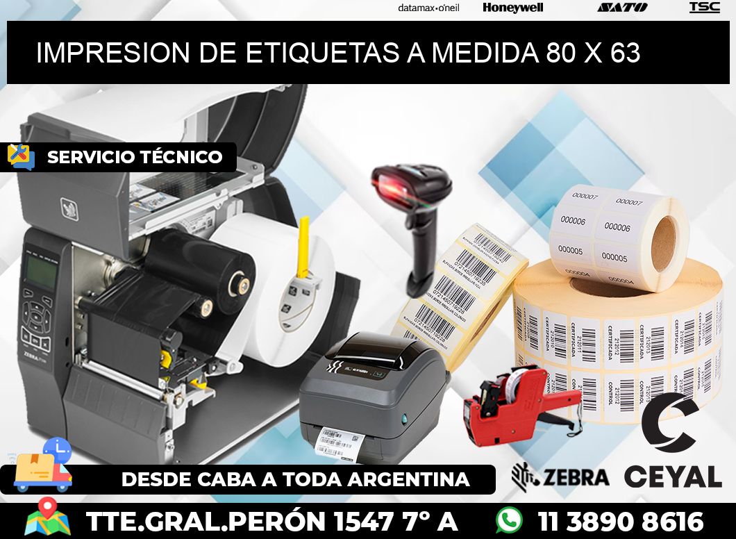 IMPRESION DE ETIQUETAS A MEDIDA 80 x 63