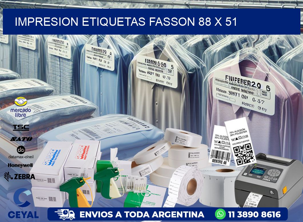 IMPRESION ETIQUETAS FASSON 88 x 51