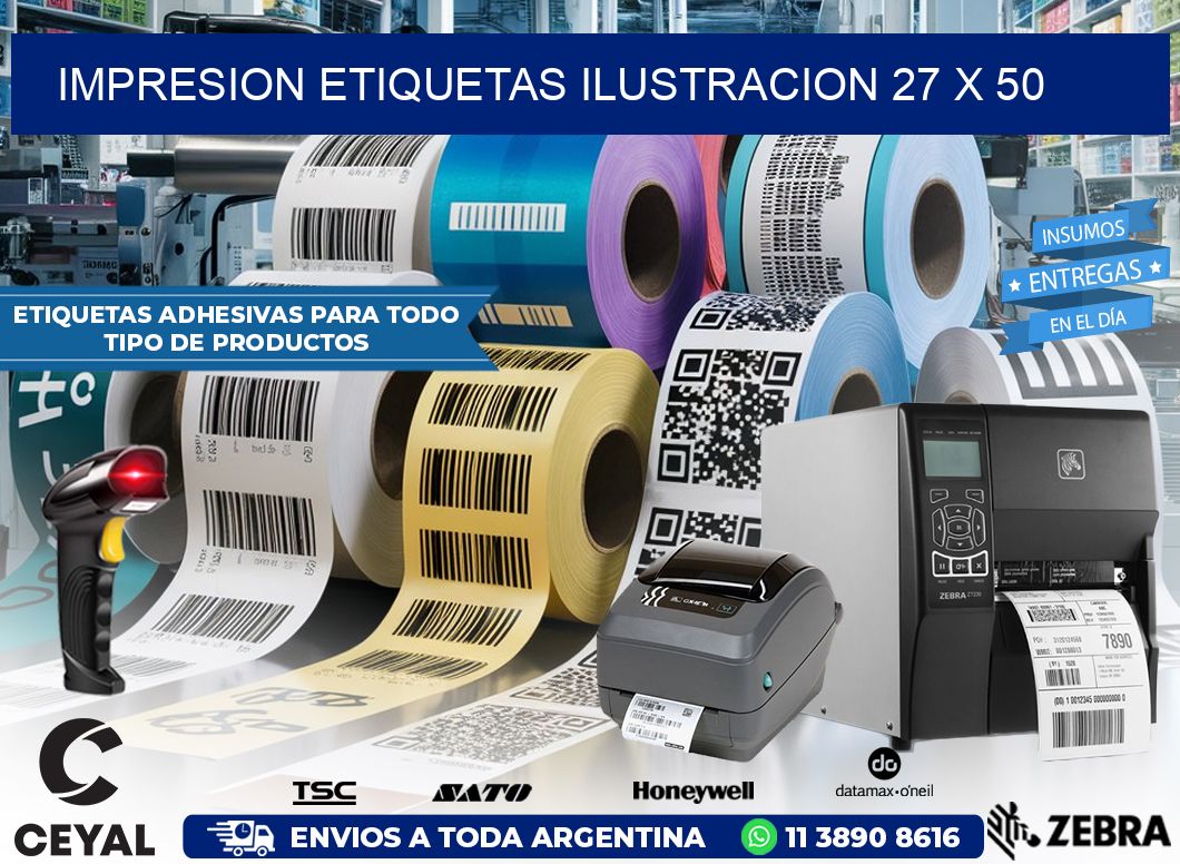 IMPRESION ETIQUETAS ILUSTRACION 27 x 50