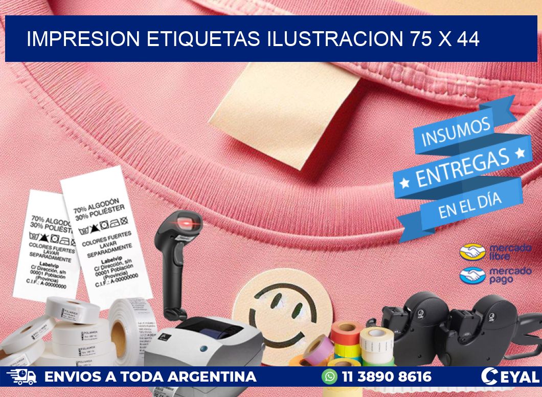 IMPRESION ETIQUETAS ILUSTRACION 75 x 44