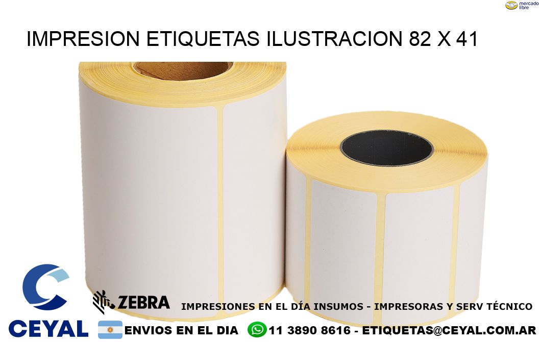 IMPRESION ETIQUETAS ILUSTRACION 82 x 41