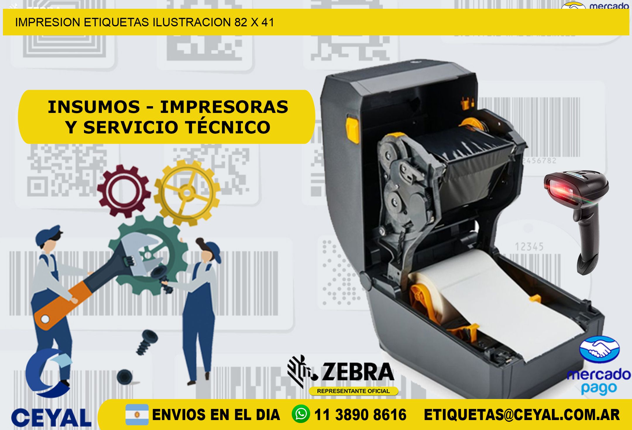 IMPRESION ETIQUETAS ILUSTRACION 82 x 41