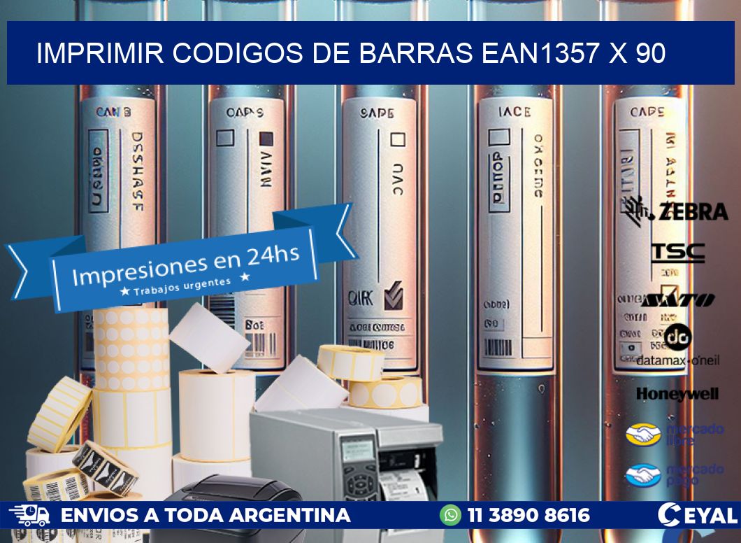 IMPRIMIR CODIGOS DE BARRAS EAN1357 x 90