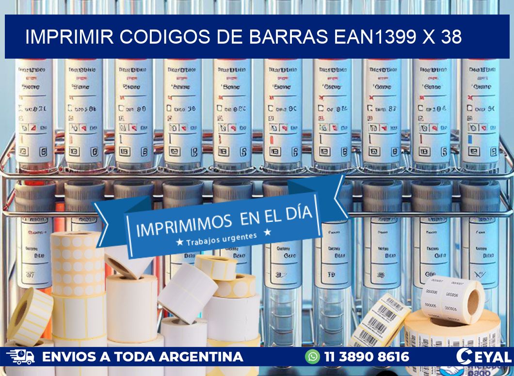 IMPRIMIR CODIGOS DE BARRAS EAN1399 x 38