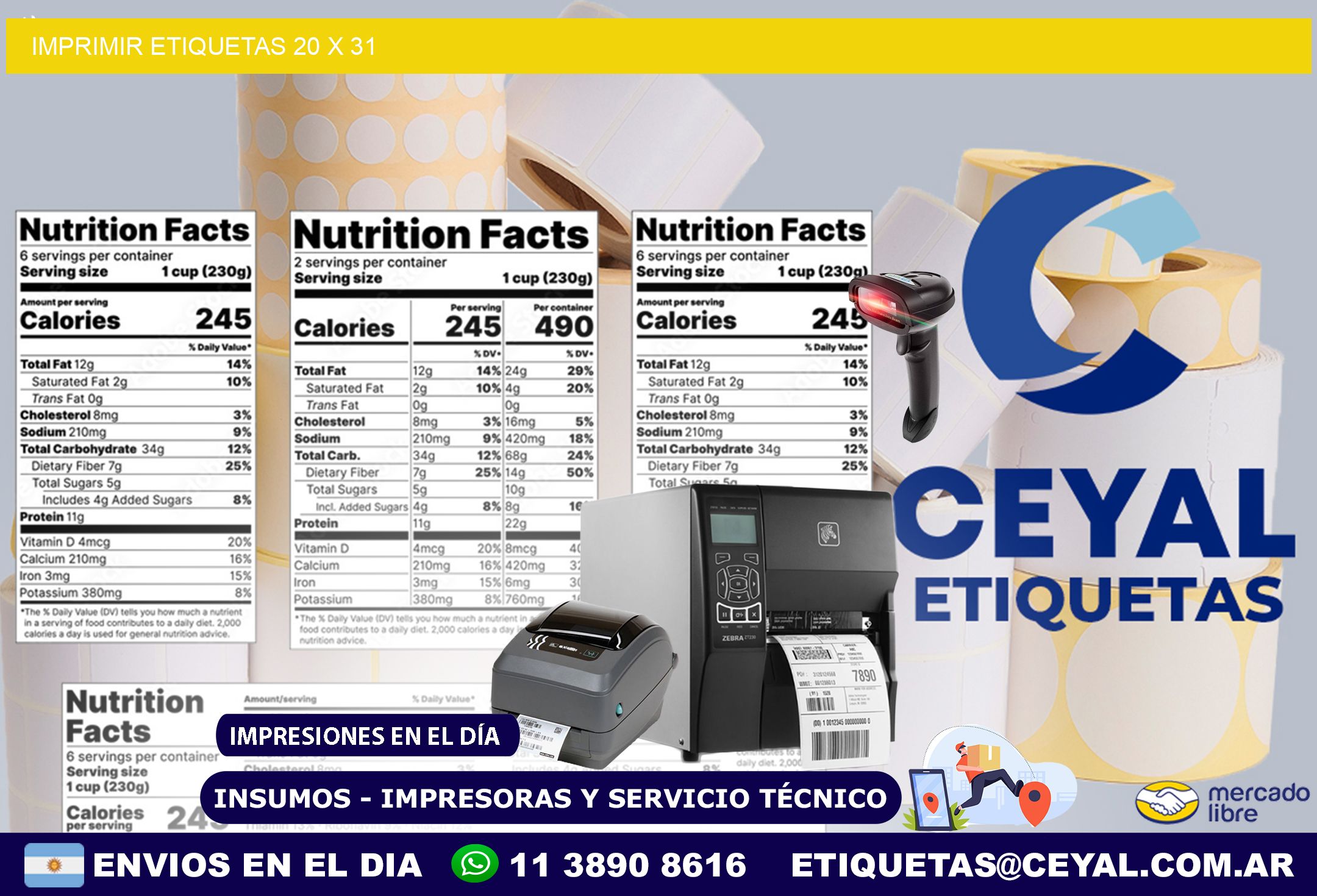 IMPRIMIR ETIQUETAS 20 x 31