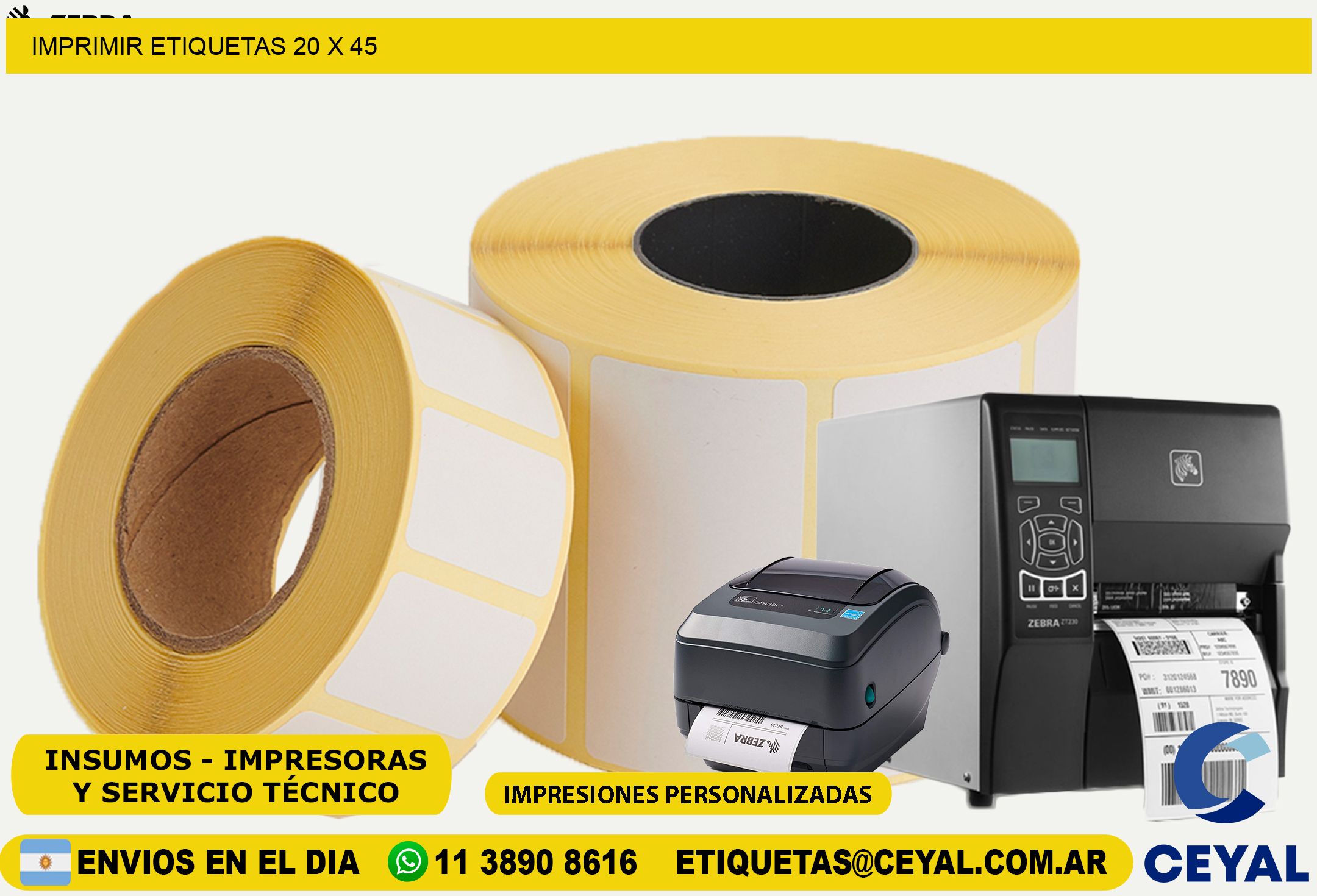 IMPRIMIR ETIQUETAS 20 x 45