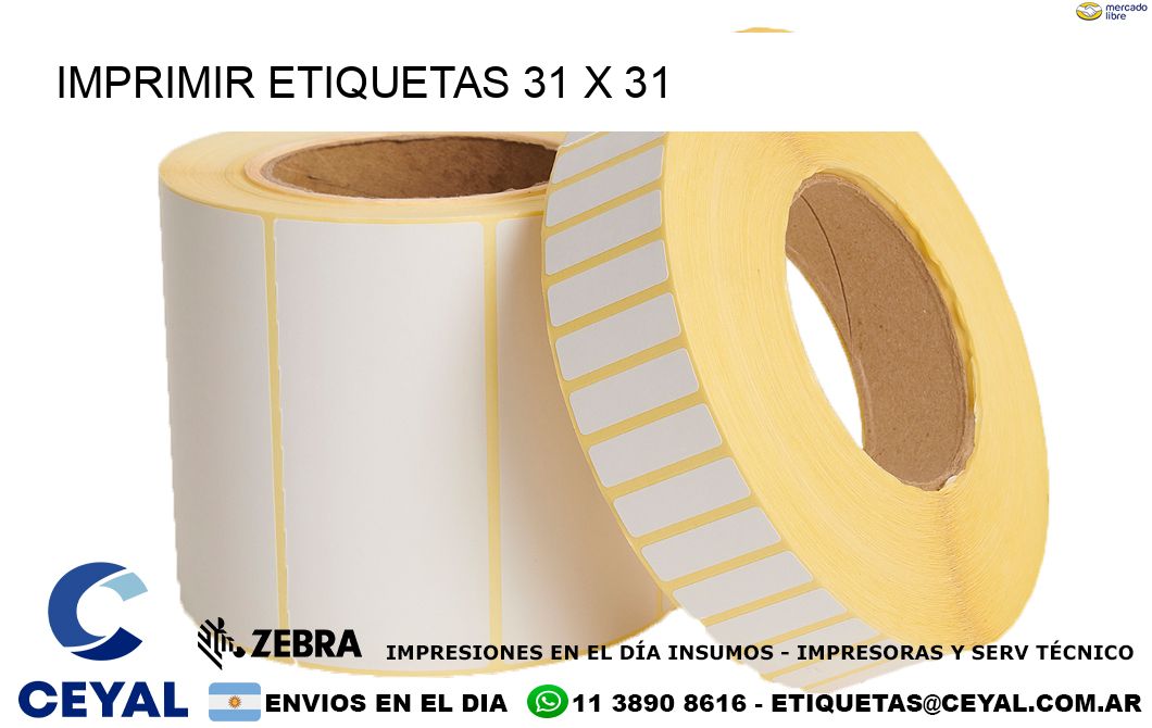IMPRIMIR ETIQUETAS 31 x 31