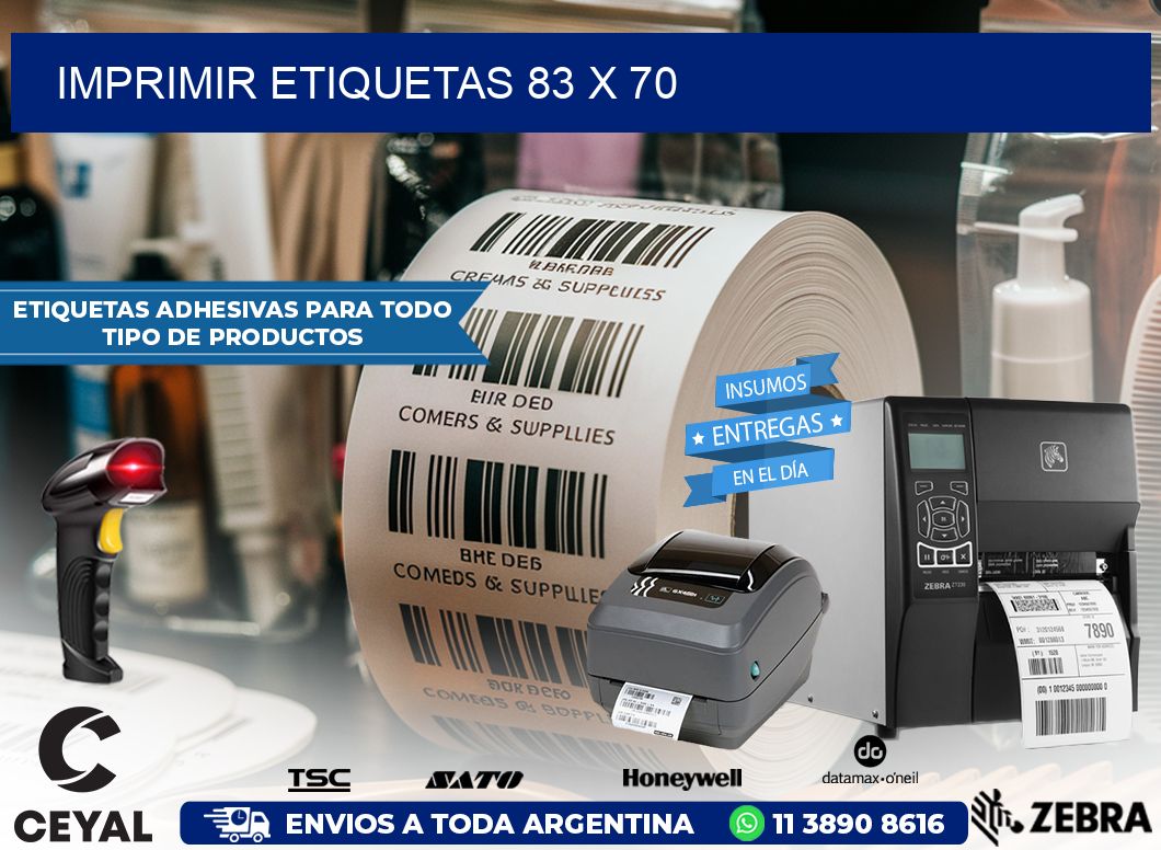 IMPRIMIR ETIQUETAS 83 x 70