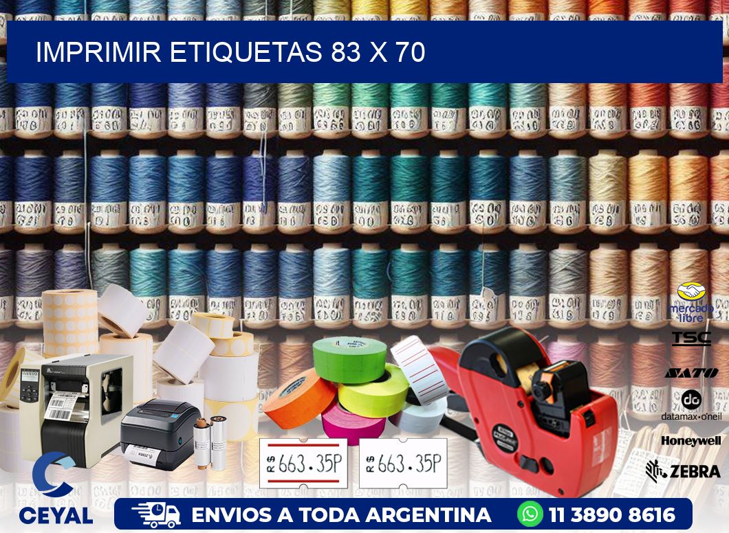 IMPRIMIR ETIQUETAS 83 x 70