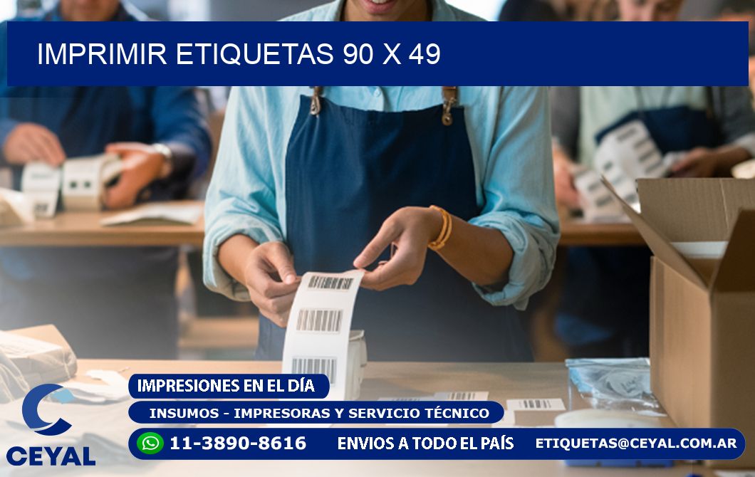IMPRIMIR ETIQUETAS 90 x 49
