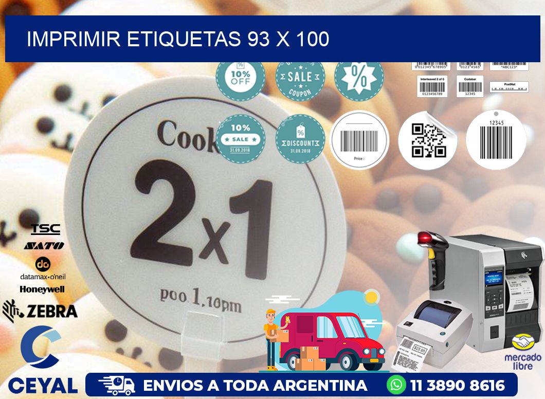IMPRIMIR ETIQUETAS 93 x 100