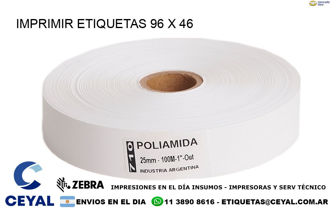 IMPRIMIR ETIQUETAS 96 x 46