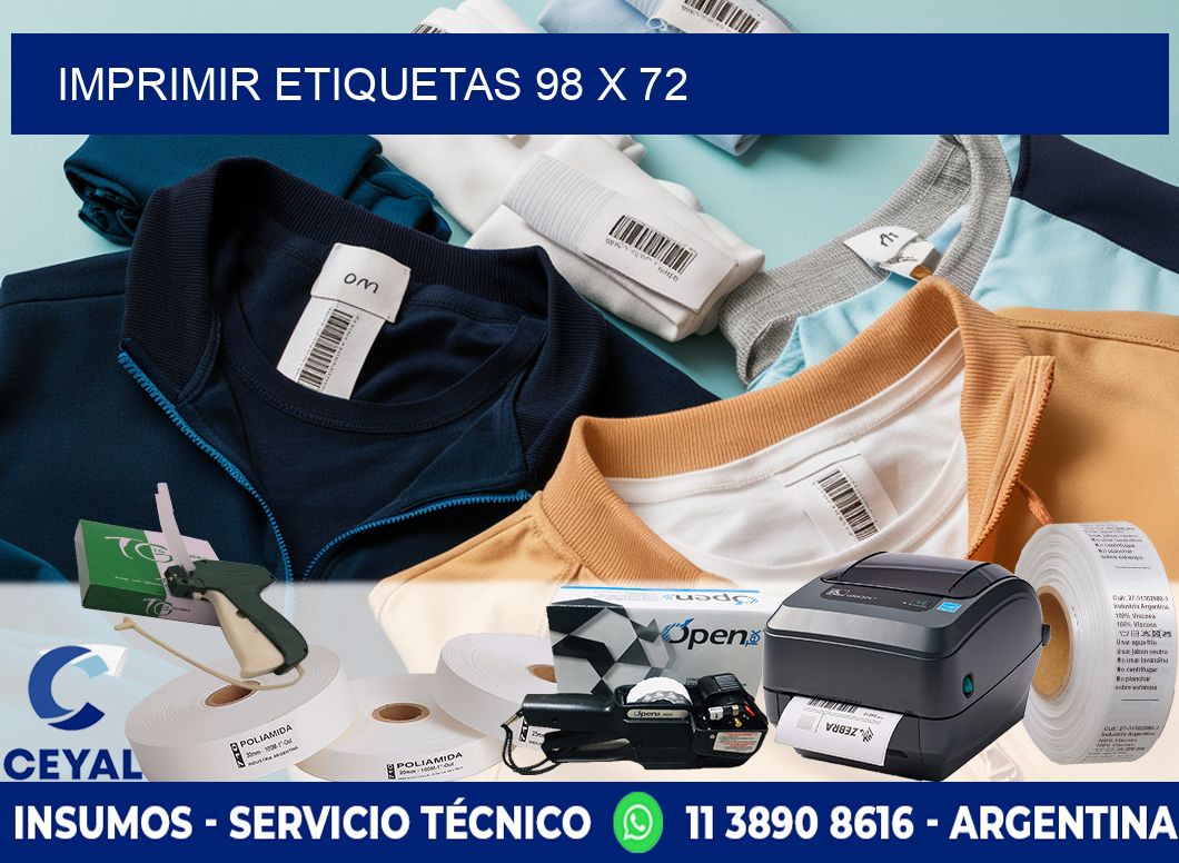 IMPRIMIR ETIQUETAS 98 x 72