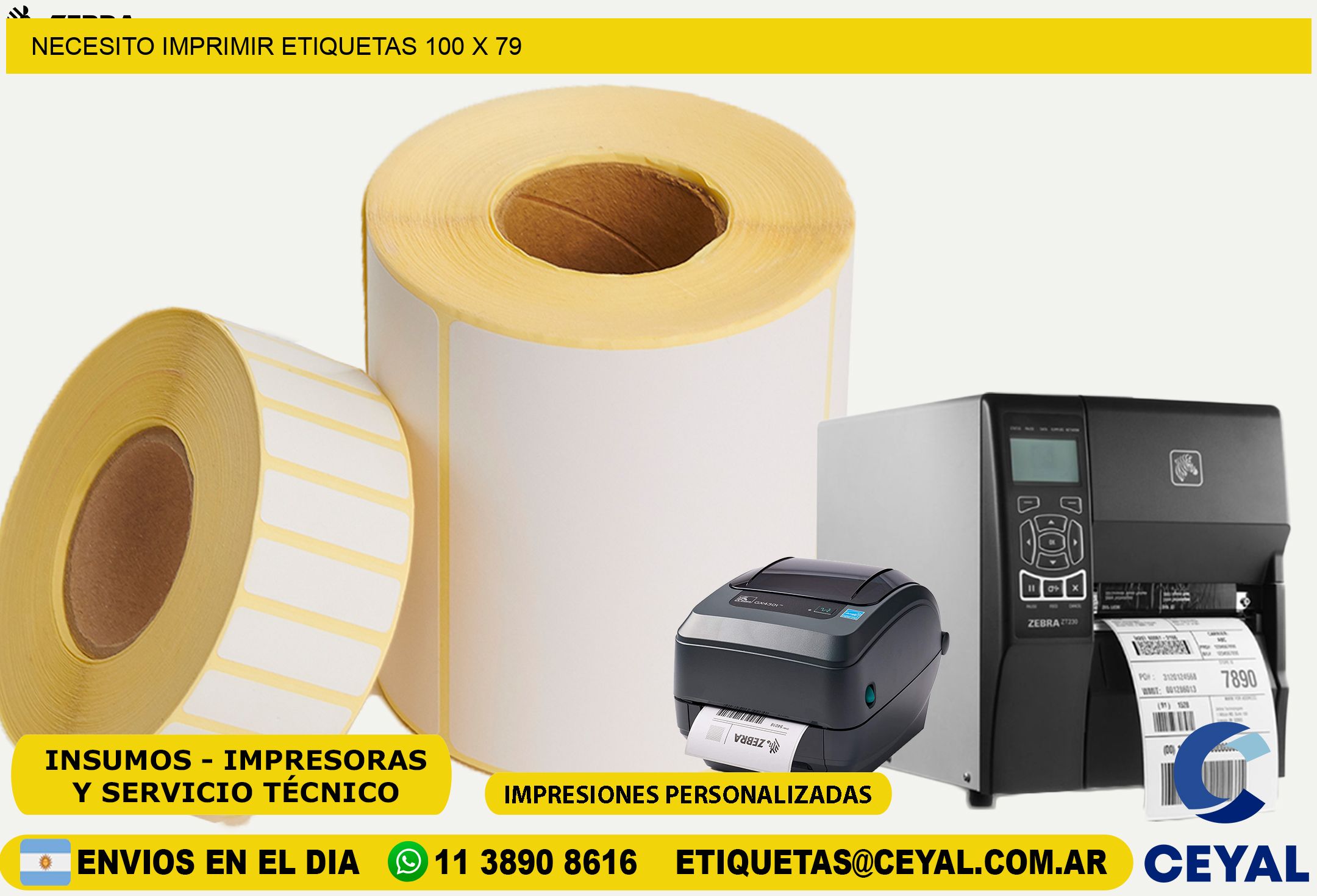NECESITO IMPRIMIR ETIQUETAS 100 x 79