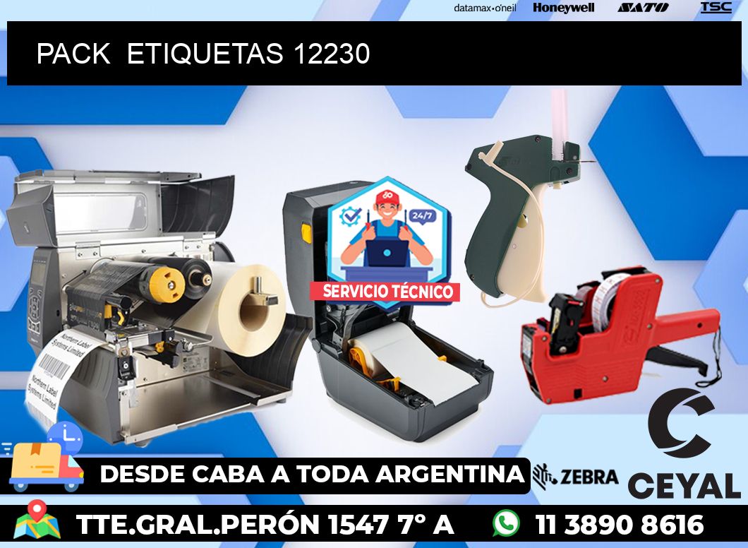 PACK  ETIQUETAS 12230