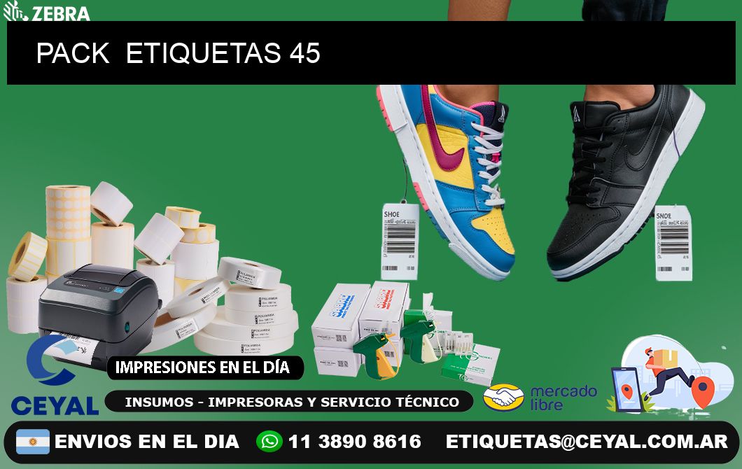 PACK  ETIQUETAS 45