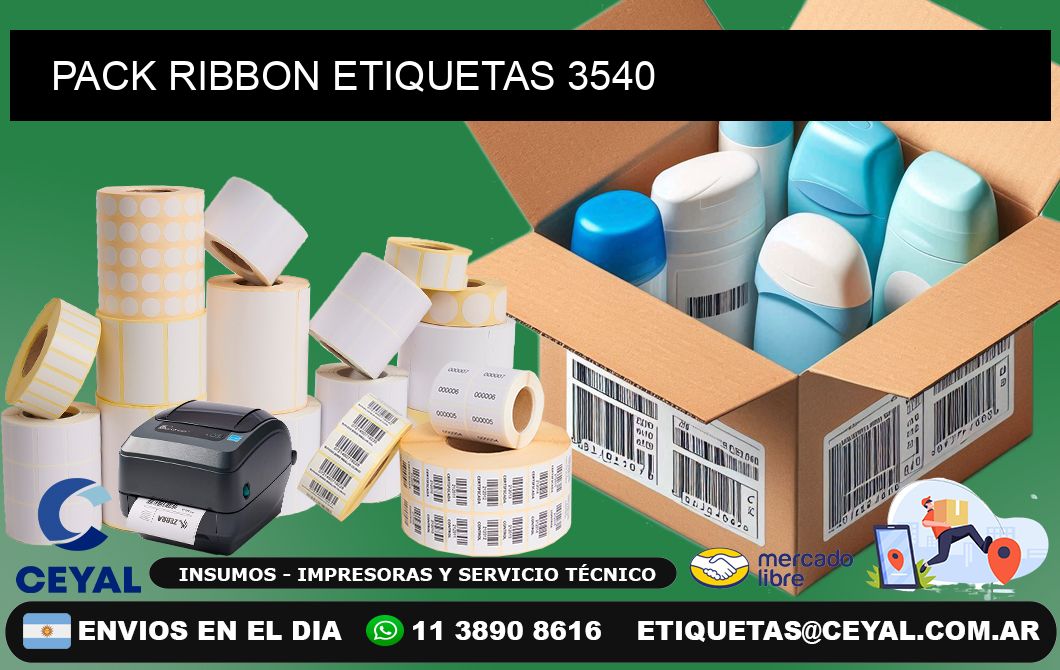 PACK RIBBON ETIQUETAS 3540