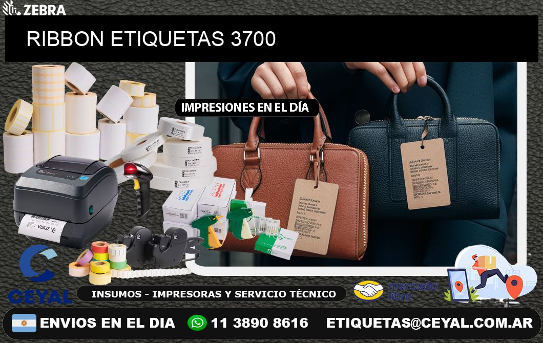 RIBBON ETIQUETAS 3700