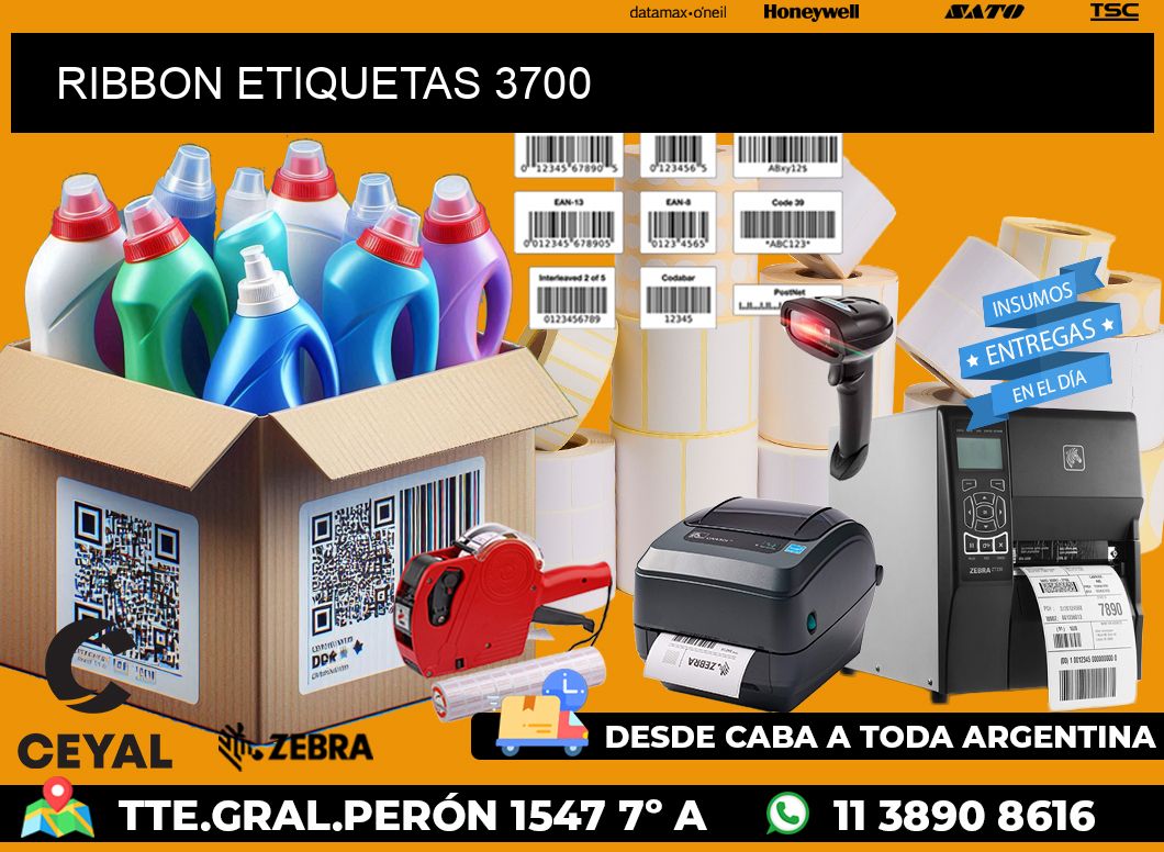 RIBBON ETIQUETAS 3700