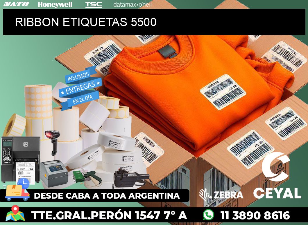 RIBBON ETIQUETAS 5500