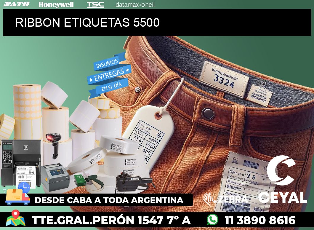RIBBON ETIQUETAS 5500
