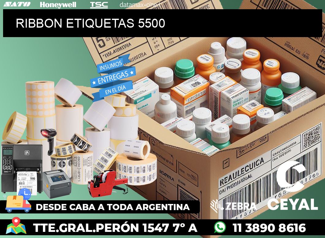 RIBBON ETIQUETAS 5500