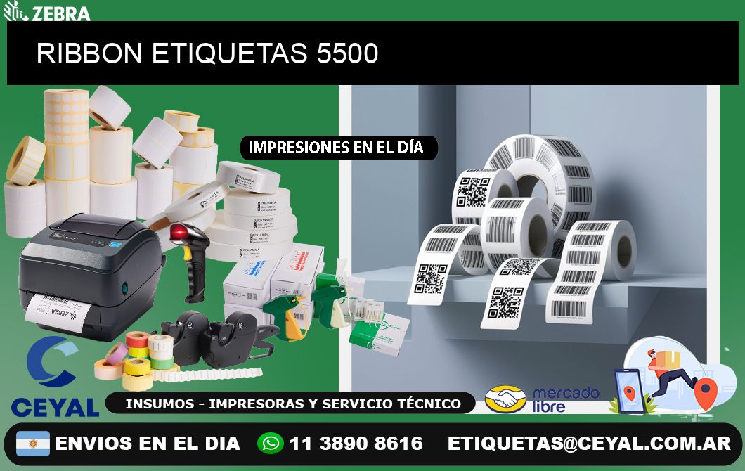 RIBBON ETIQUETAS 5500