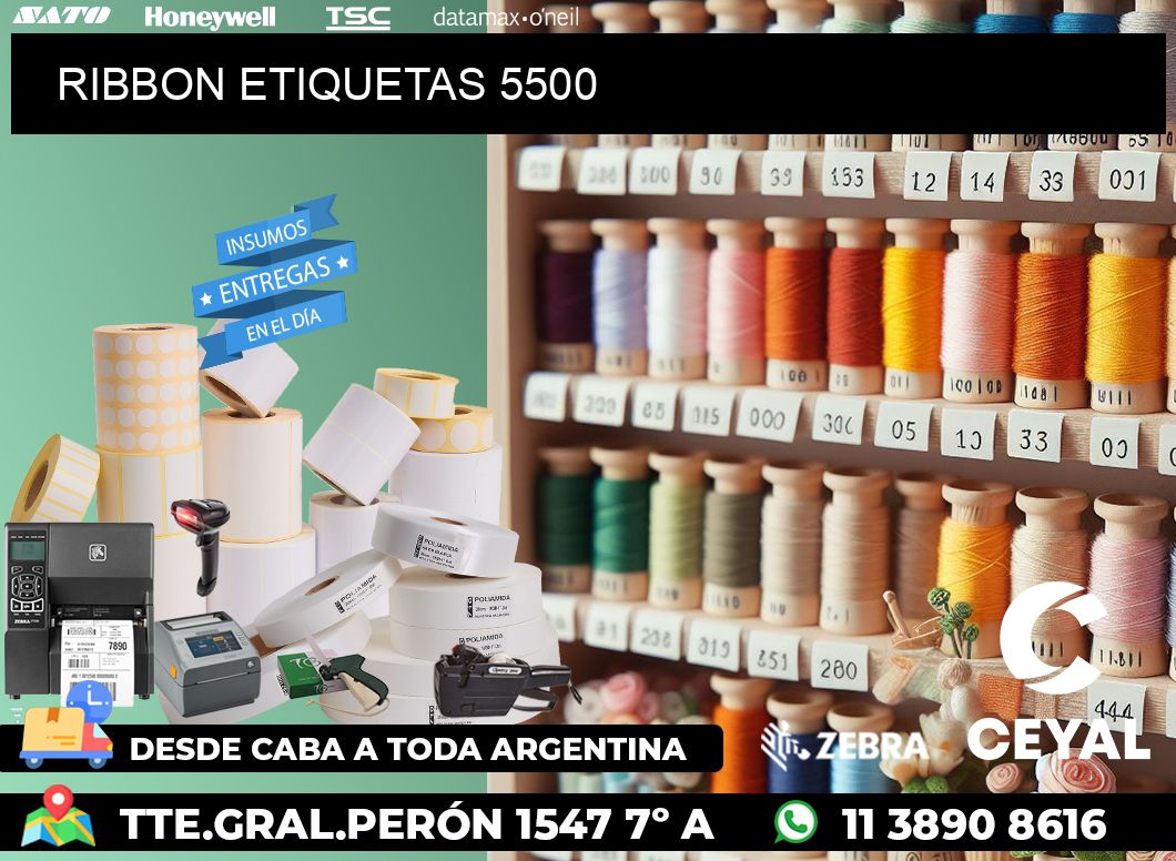 RIBBON ETIQUETAS 5500