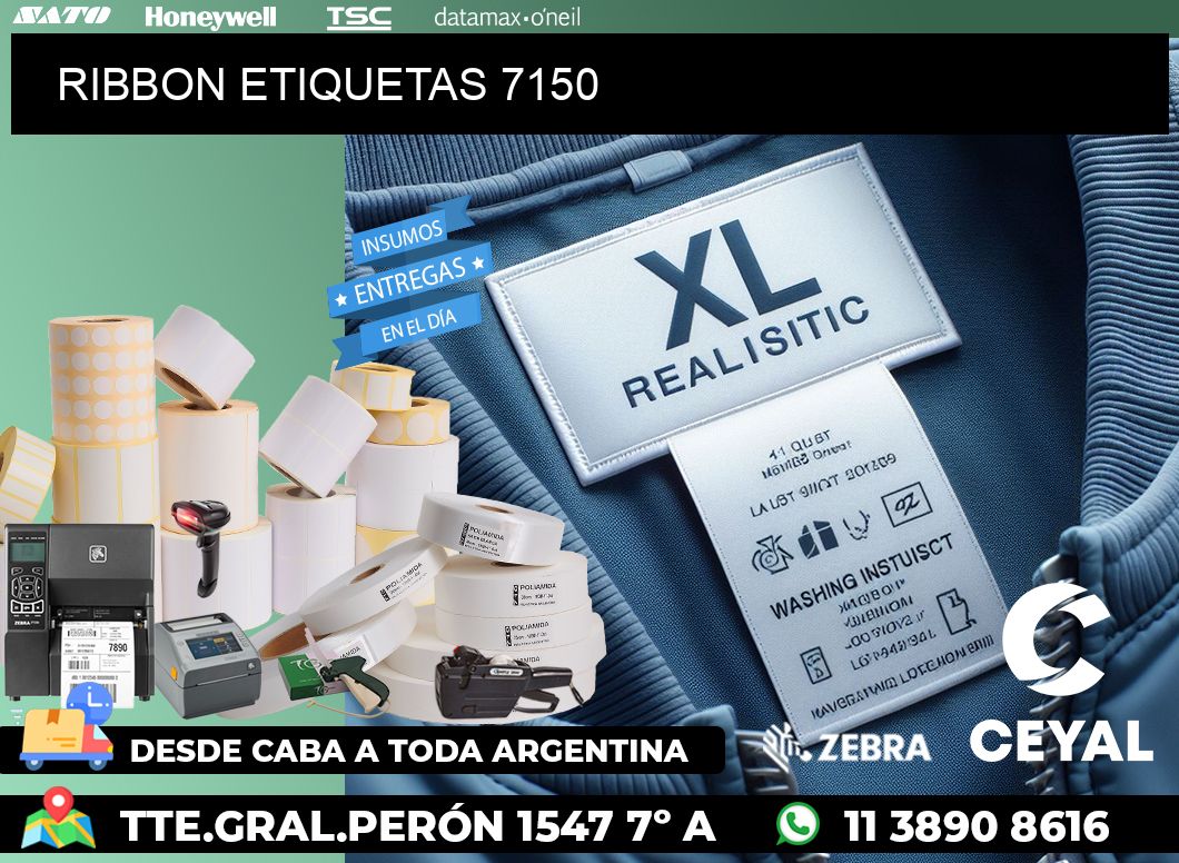 RIBBON ETIQUETAS 7150