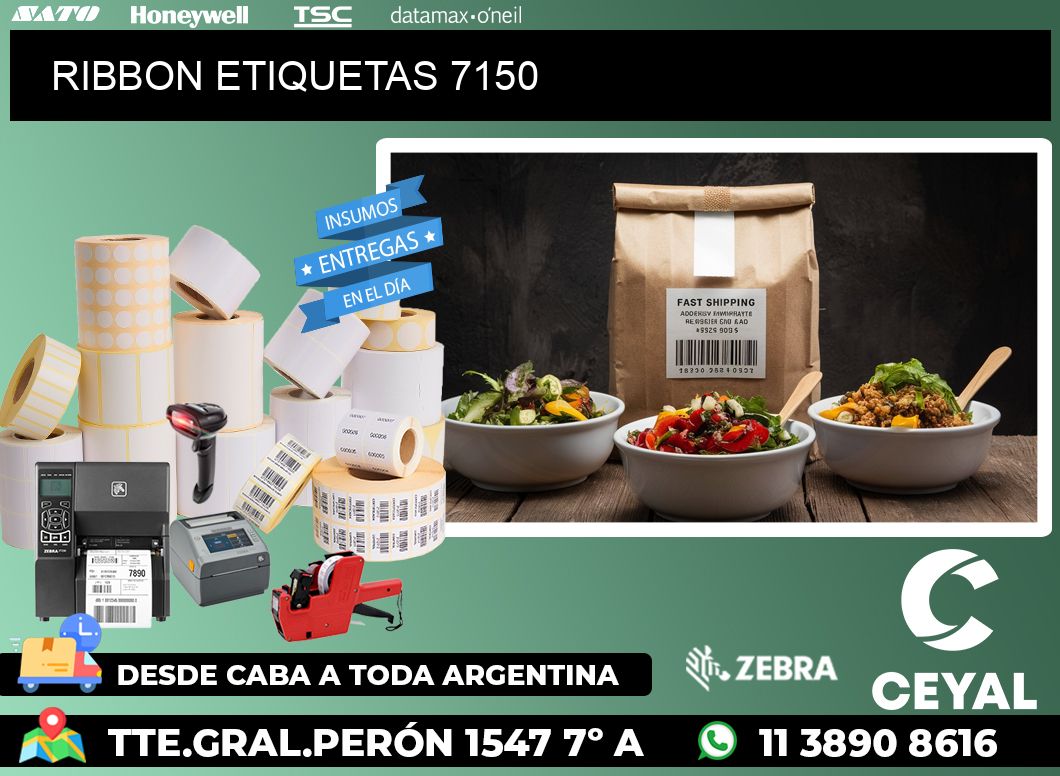 RIBBON ETIQUETAS 7150