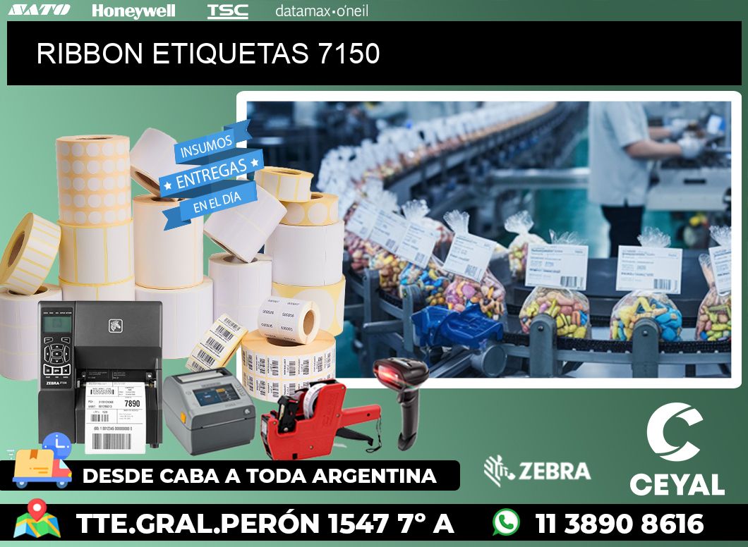 RIBBON ETIQUETAS 7150