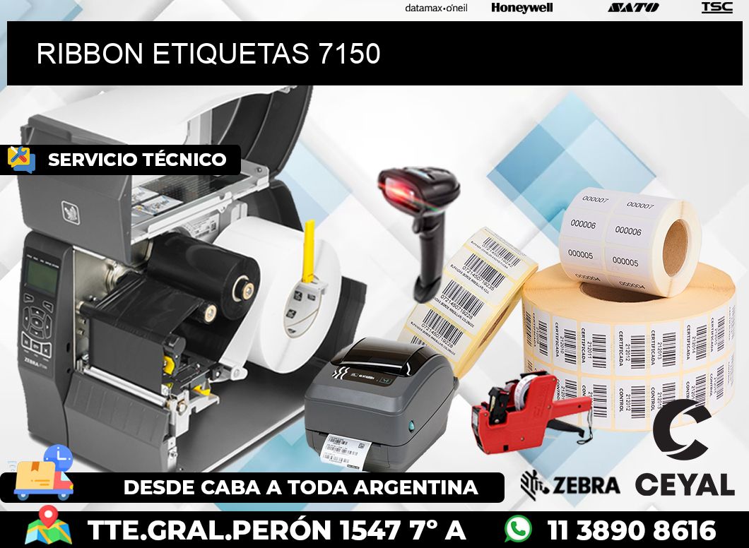 RIBBON ETIQUETAS 7150