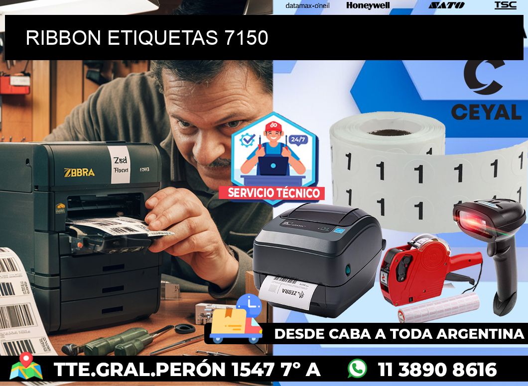 RIBBON ETIQUETAS 7150