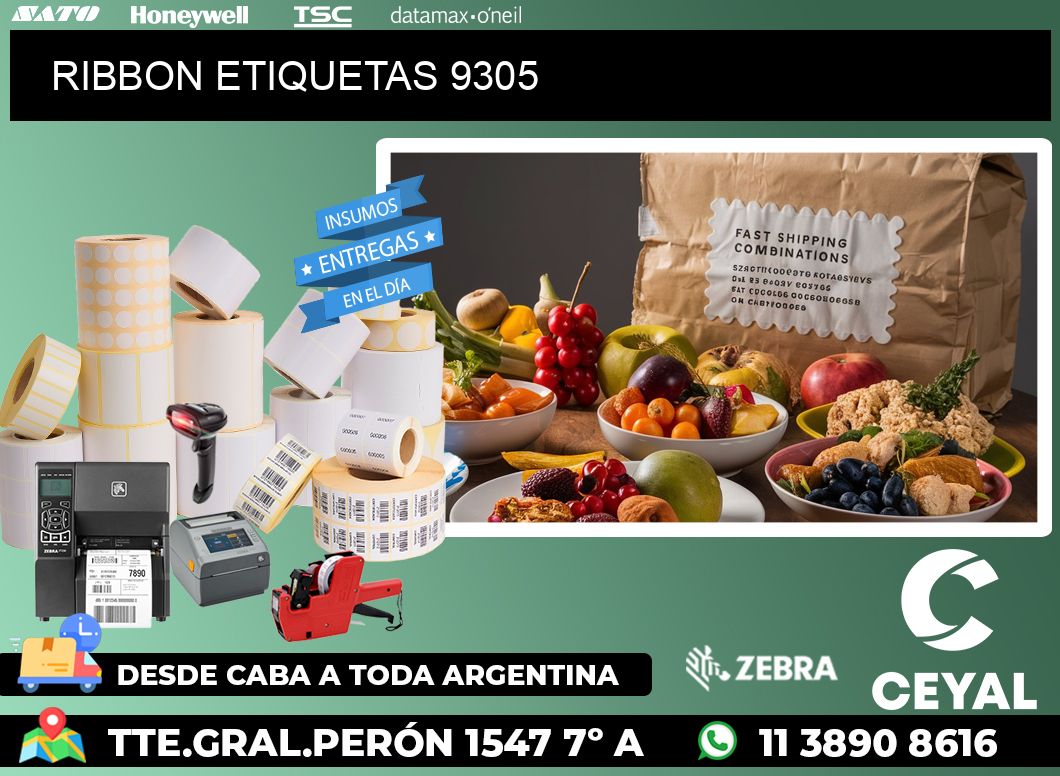 RIBBON ETIQUETAS 9305